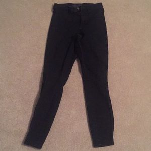 Black high rise shinny jeans *worn once*